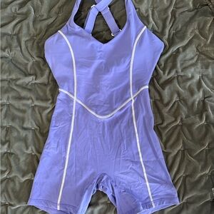 Women's Purple Athletic Romper